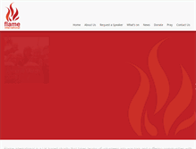 Tablet Screenshot of flameinternational.org